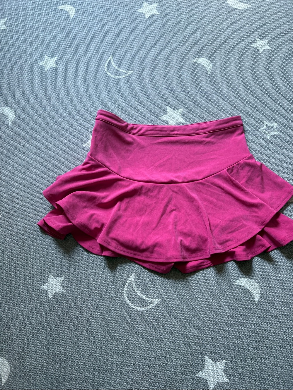 SHEIN Hot Pink Tiered Circle Skirt